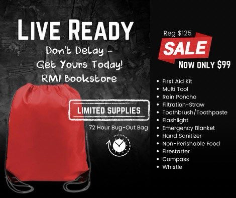 bug out bag rain cover 72 Hour Bug Out Bag – Revival Ministries