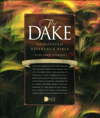 KJV Dake Annotated Reference Bible, Large Print, Bonded leather